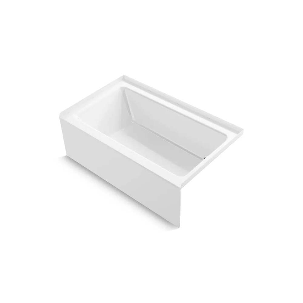 Sterling by Kohler Forum 60 In. X 36 In. Above-Floor-Drain Vikrell Alcove Bath